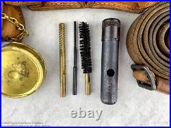 Yugoslavian SKS Sling, Cleaning Kit, Brass Oil Bottle & Leather Pouch, #1-3